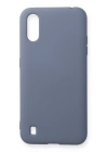 BFS  Samsung Galaxy A01 Kılıf Nano içi Kadife Silikon - Gri