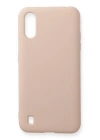 BFS  Samsung Galaxy A01 Kılıf Nano içi Kadife Silikon - Pudra