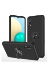 BFS Samsung Galaxy A02 Kılıf Elit Yüzüklü Kapak - Siyah