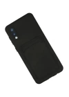 BFS  Samsung Galaxy A02 Kılıf Kelvin Kartvizitli Silikon - Siyah