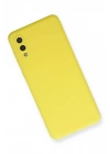 BFS  Samsung Galaxy A02 Kılıf Nano içi Kadife Silikon - Sarı