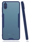 BFS  Samsung Galaxy A02 Kılıf Platin Silikon - Lacivert