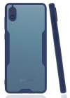 BFS  Samsung Galaxy A02 Kılıf Platin Silikon - Lacivert