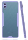 BFS  Samsung Galaxy A02 Kılıf Platin Silikon - Lila