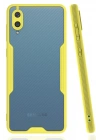 BFS  Samsung Galaxy A02 Kılıf Platin Silikon - Sarı