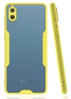 BFS  Samsung Galaxy A02 Kılıf Platin Silikon - Sarı