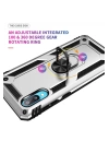 BFS  Samsung Galaxy A02 Kılıf Sofya Yüzüklü Silikon Kapak - Gümüş
