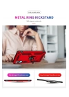 BFS  Samsung Galaxy A02 Kılıf Sofya Yüzüklü Silikon Kapak - Kırmızı