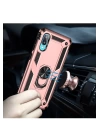 BFS  Samsung Galaxy A02 Kılıf Sofya Yüzüklü Silikon Kapak - Rose