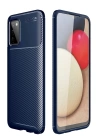 BFS  Samsung Galaxy A02S Kılıf Auto Focus Karbon Kapak - Lacivert