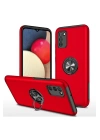 BFS  Samsung Galaxy A02S Kılıf Elit Yüzüklü Kapak - Kırmızı