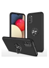 BFS  Samsung Galaxy A02S Kılıf Elit Yüzüklü Kapak - Siyah