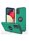 BFS  Samsung Galaxy A02S Kılıf Elit Yüzüklü Kapak - Yeşil