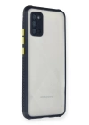 BFS  Samsung Galaxy A02S Kılıf Miami Şeffaf Silikon - Lacivert