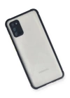 BFS  Samsung Galaxy A02S Kılıf Miami Şeffaf Silikon - Lacivert