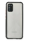 BFS  Samsung Galaxy A02S Kılıf Miami Şeffaf Silikon - Siyah