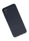 BFS  Samsung Galaxy A02S Kılıf Nano içi Kadife Silikon - Lacivert