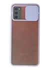 BFS  Samsung Galaxy A02S Kılıf Palm Buzlu Kamera Sürgülü Silikon - Lila