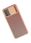 BFS  Samsung Galaxy A02S Kılıf Palm Buzlu Kamera Sürgülü Silikon - Pembe