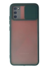 BFS  Samsung Galaxy A02S Kılıf Palm Buzlu Kamera Sürgülü Silikon - Yeşil