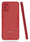 BFS  Samsung Galaxy A02S Kılıf Platin Silikon - Kırmızı