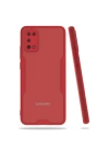 BFS  Samsung Galaxy A02S Kılıf Platin Silikon - Kırmızı