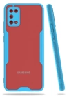 BFS  Samsung Galaxy A02S Kılıf Platin Silikon - Mavi