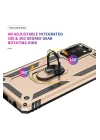 BFS  Samsung Galaxy A02S Kılıf Sofya Yüzüklü Silikon Kapak - Gold