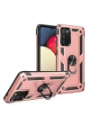 BFS  Samsung Galaxy A02S Kılıf Sofya Yüzüklü Silikon Kapak - Rose