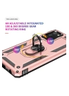 BFS  Samsung Galaxy A02S Kılıf Sofya Yüzüklü Silikon Kapak - Rose