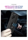BFS  Samsung Galaxy A02S Kılıf Sofya Yüzüklü Silikon Kapak - Siyah