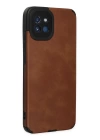BFS  Samsung Galaxy A03 Kılıf Loop Deri Silikon - Kahverengi