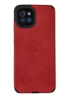 BFS  Samsung Galaxy A03 Kılıf Loop Deri Silikon - Kırmızı