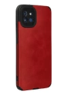 BFS  Samsung Galaxy A03 Kılıf Loop Deri Silikon - Kırmızı