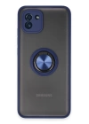 BFS  Samsung Galaxy A03 Kılıf Montreal Yüzüklü Silikon Kapak - Lacivert