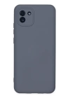 BFS  Samsung Galaxy A03 Kılıf Nano içi Kadife Silikon - Gri