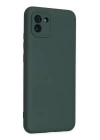 BFS  Samsung Galaxy A03 Kılıf Nano içi Kadife Silikon - Koyu Yeşil
