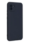 BFS  Samsung Galaxy A03 Kılıf Nano içi Kadife Silikon - Lacivert