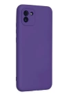 BFS  Samsung Galaxy A03 Kılıf Nano içi Kadife Silikon - Mor