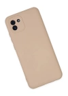 BFS  Samsung Galaxy A03 Kılıf Nano içi Kadife Silikon - Pudra