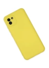 BFS  Samsung Galaxy A03 Kılıf Nano içi Kadife Silikon - Sarı