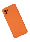 BFS  Samsung Galaxy A03 Kılıf Nano içi Kadife Silikon - Turuncu