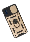 BFS  Samsung Galaxy A03 Kılıf Pars Lens Yüzüklü Silikon - Gold
