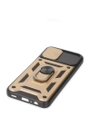 BFS  Samsung Galaxy A03 Kılıf Pars Lens Yüzüklü Silikon - Gold