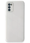 BFS  Samsung Galaxy A03S Kılıf Glass Kapak - Beyaz