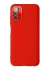 BFS  Samsung Galaxy A03S Kılıf Lansman Glass Kapak - Kırmızı