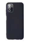BFS  Samsung Galaxy A03S Kılıf Lansman Glass Kapak - Lacivert