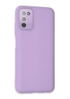 BFS  Samsung Galaxy A03S Kılıf Lansman Glass Kapak - Lila