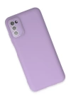 BFS  Samsung Galaxy A03S Kılıf Lansman Glass Kapak - Lila