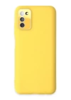 BFS  Samsung Galaxy A03S Kılıf Lansman Glass Kapak - Sarı